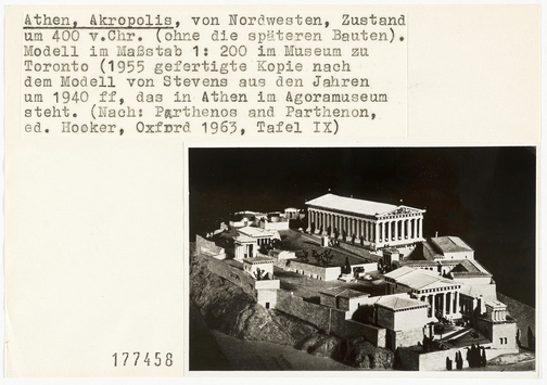 Vorschaubild Athen: Akropolis von Nordwesten, Modell  (Diakartei) 